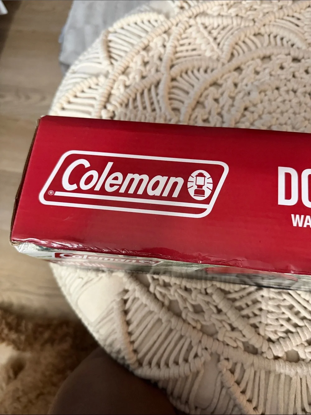 Coleman Red and Gray Doggie Tent - Portable Waterproof Pet Shelter